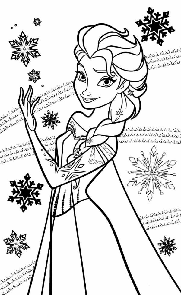 125 Elsa Frozen Coloring Pages: Frozen Magic in Every Page 79