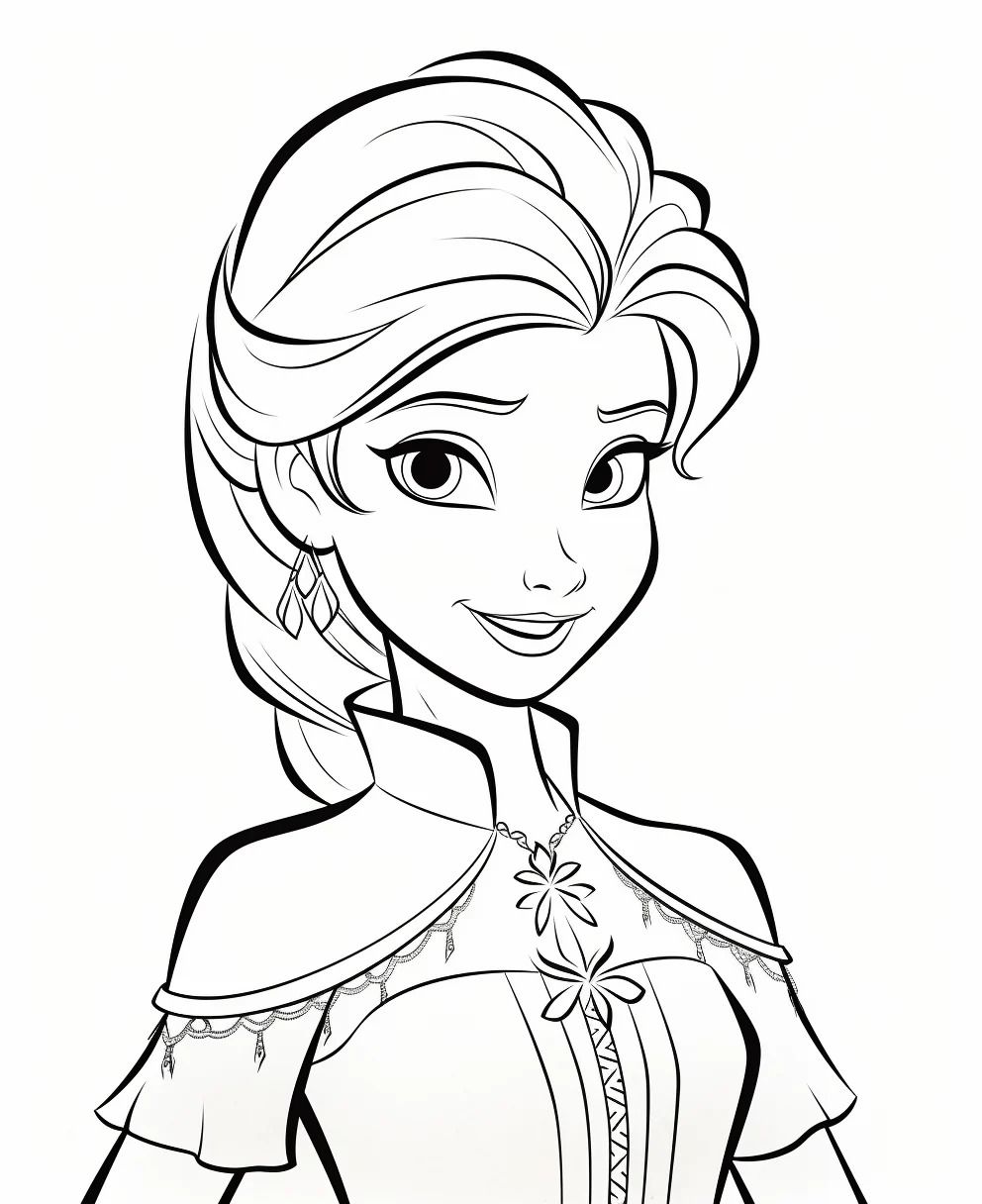 125 Elsa Frozen Coloring Pages: Frozen Magic in Every Page 83