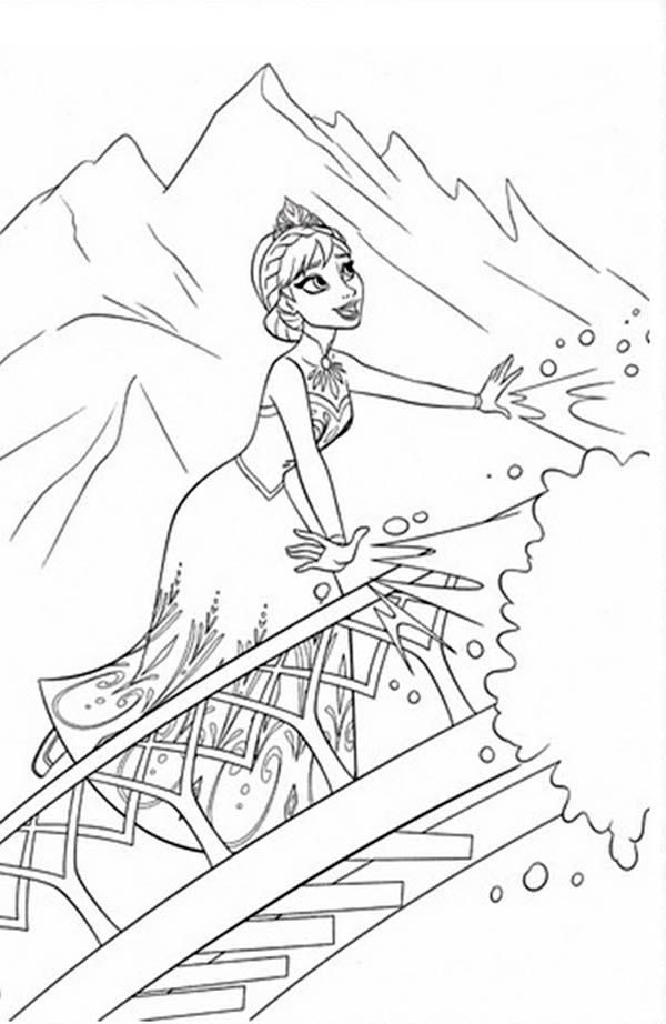 125 Elsa Frozen Coloring Pages: Frozen Magic in Every Page 9