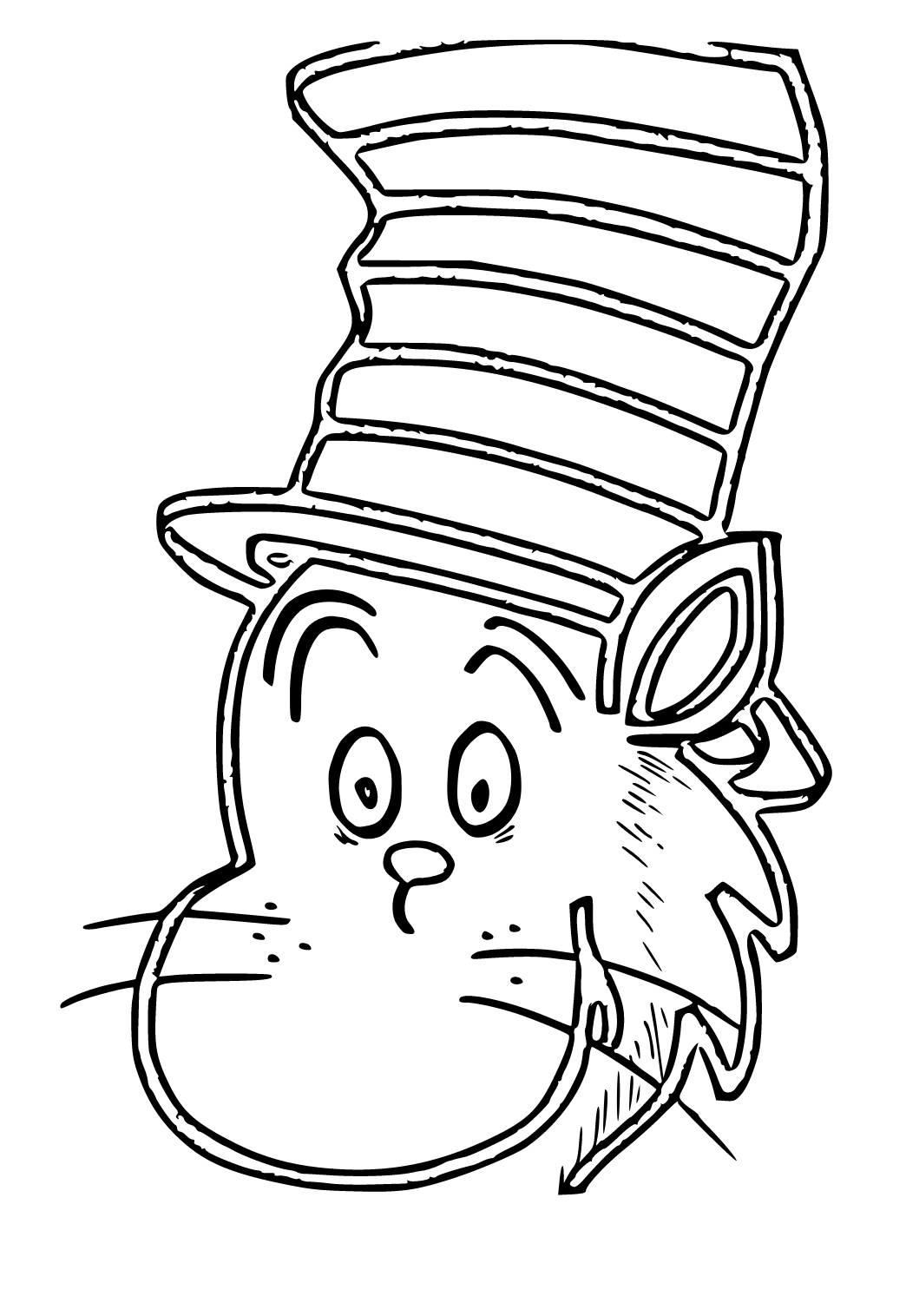 130+ Cat in the Hat Coloring Pages Printable 30