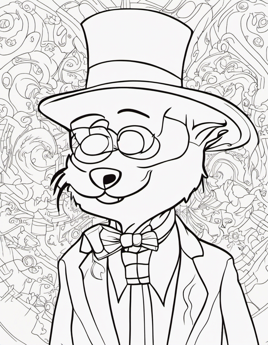 130+ Cat in the Hat Coloring Pages Printable 63