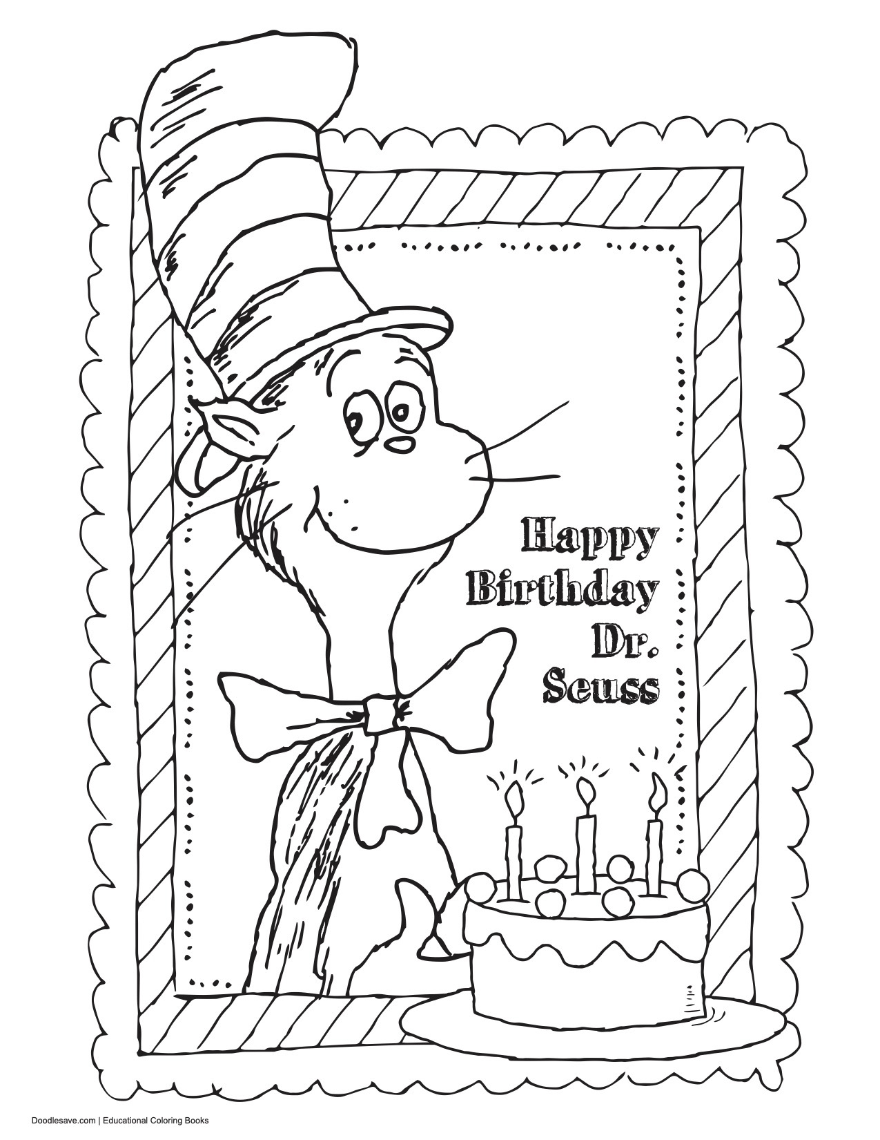 130+ Cat in the Hat Coloring Pages Printable 70