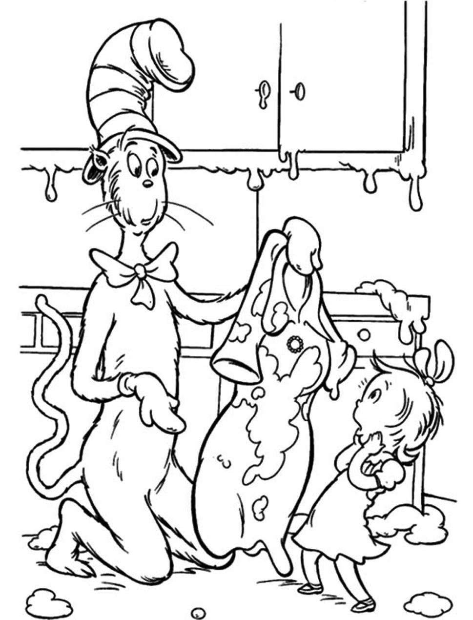 130+ Cat in the Hat Coloring Pages Printable 76