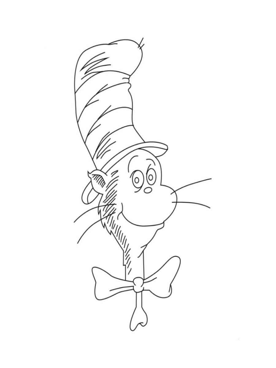 130+ Cat in the Hat Coloring Pages Printable 77