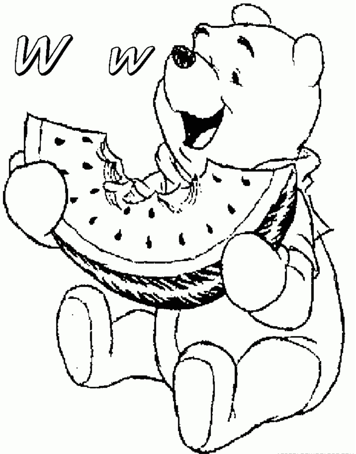 133 Watermelon Coloring Page Ideas for Summer Fun 103