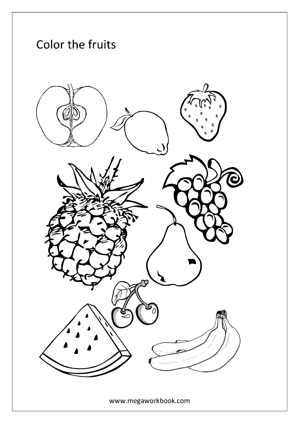 133 Watermelon Coloring Page Ideas for Summer Fun 104