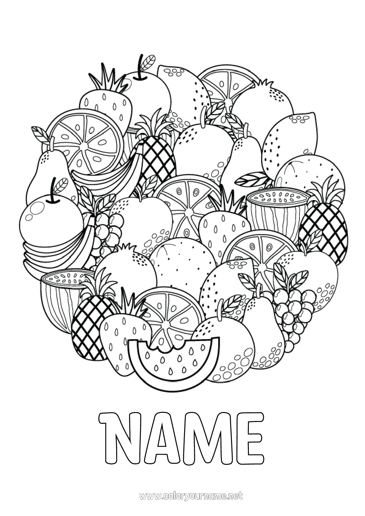 133 Watermelon Coloring Page Ideas for Summer Fun 129