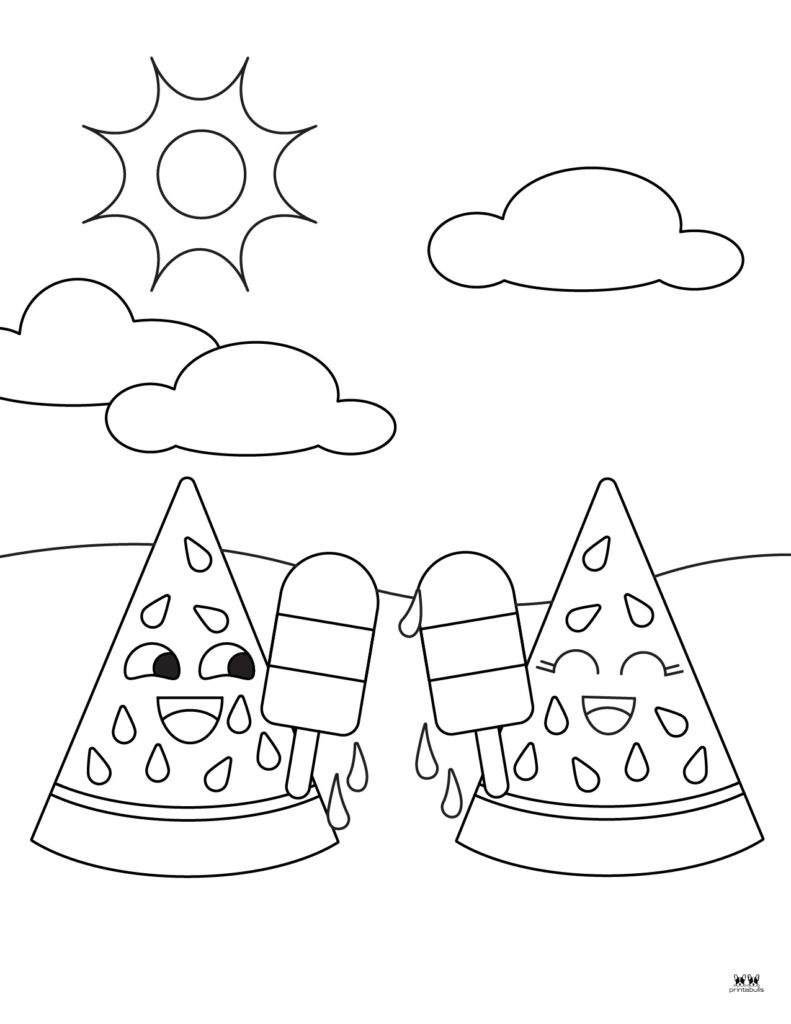 133 Watermelon Coloring Page Ideas for Summer Fun 20