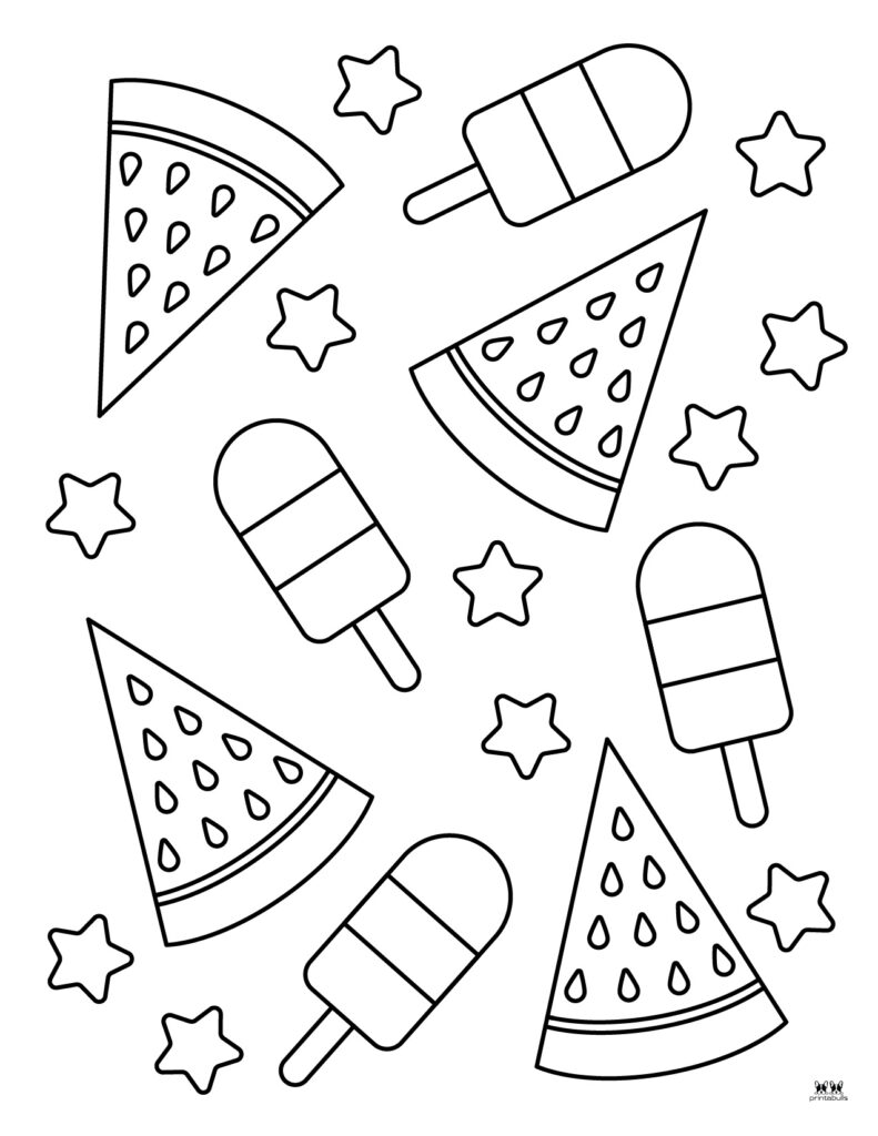 133 Watermelon Coloring Page Ideas for Summer Fun 23