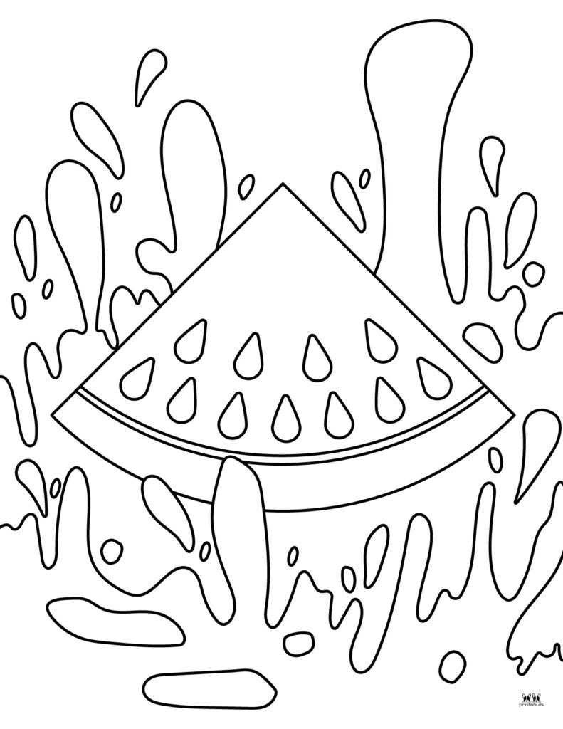 133 Watermelon Coloring Page Ideas for Summer Fun 28