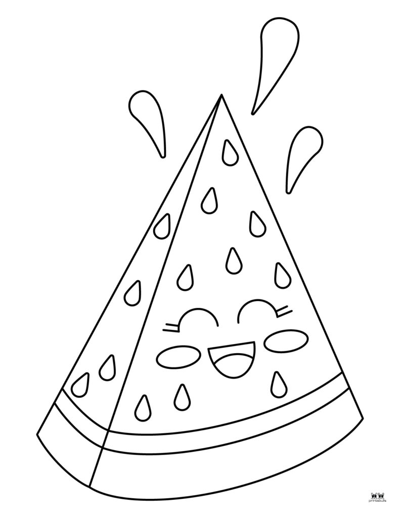 133 Watermelon Coloring Page Ideas for Summer Fun 3