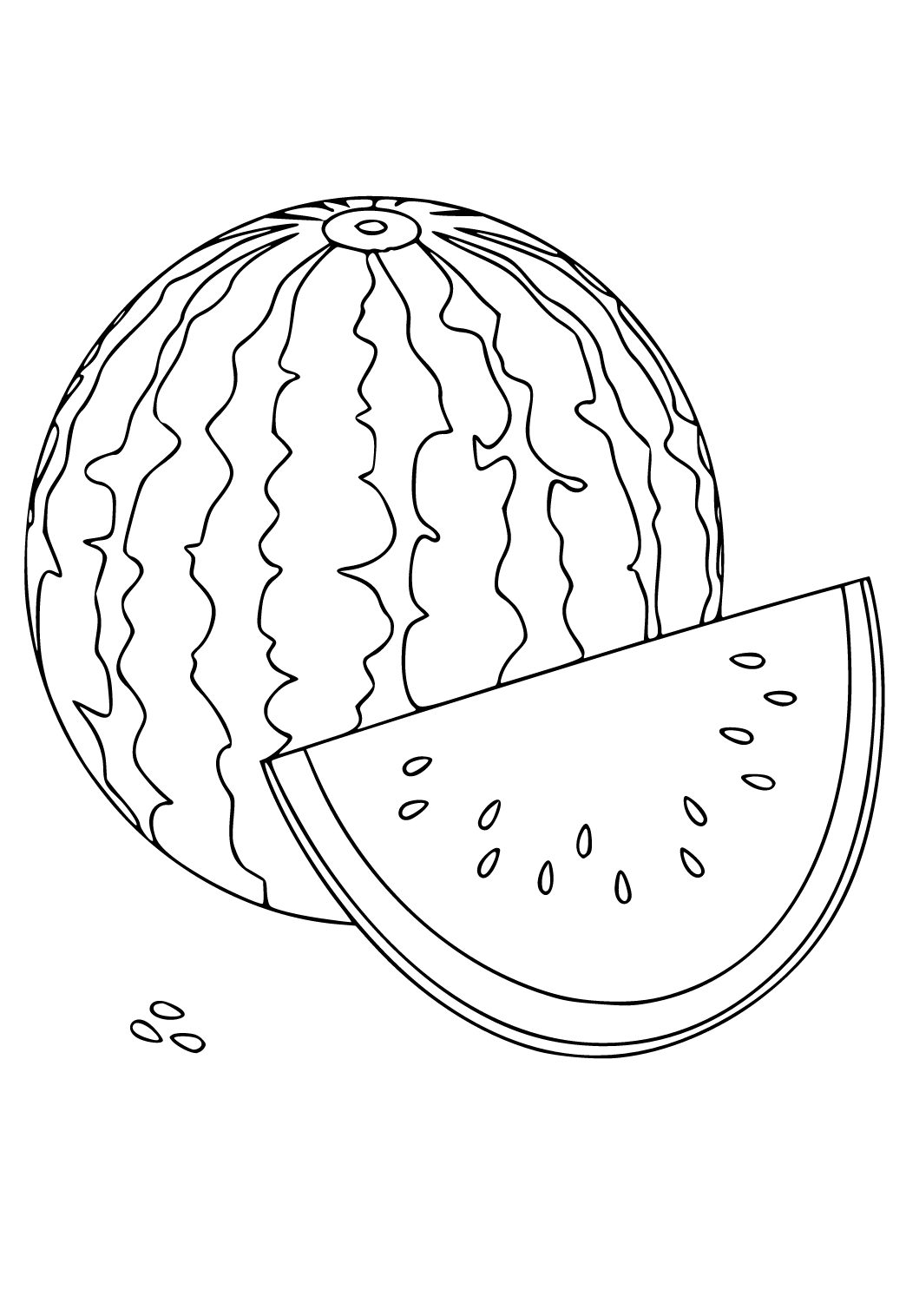 133 Watermelon Coloring Page Ideas for Summer Fun 32