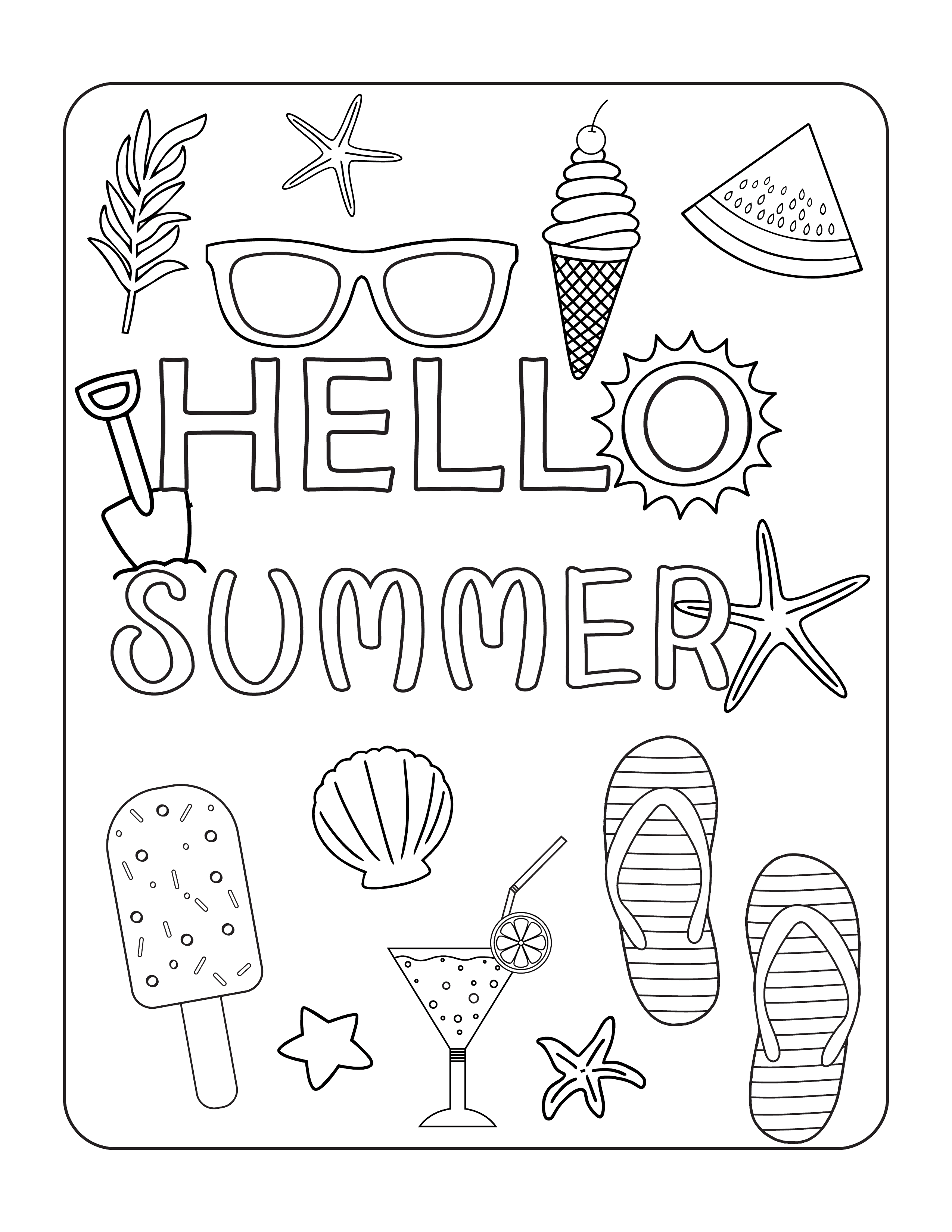 133 Watermelon Coloring Page Ideas for Summer Fun 41