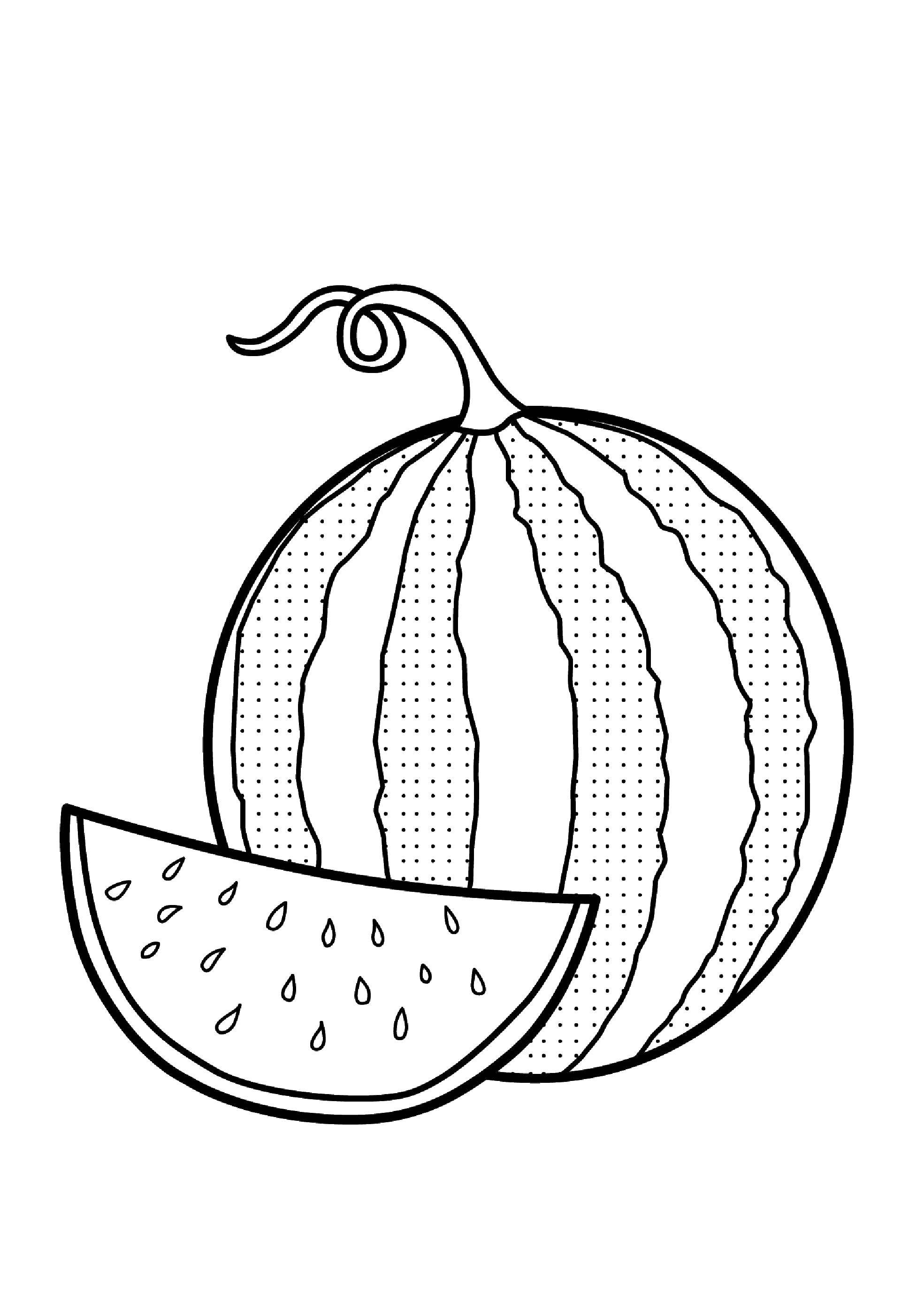 133 Watermelon Coloring Page Ideas for Summer Fun 66