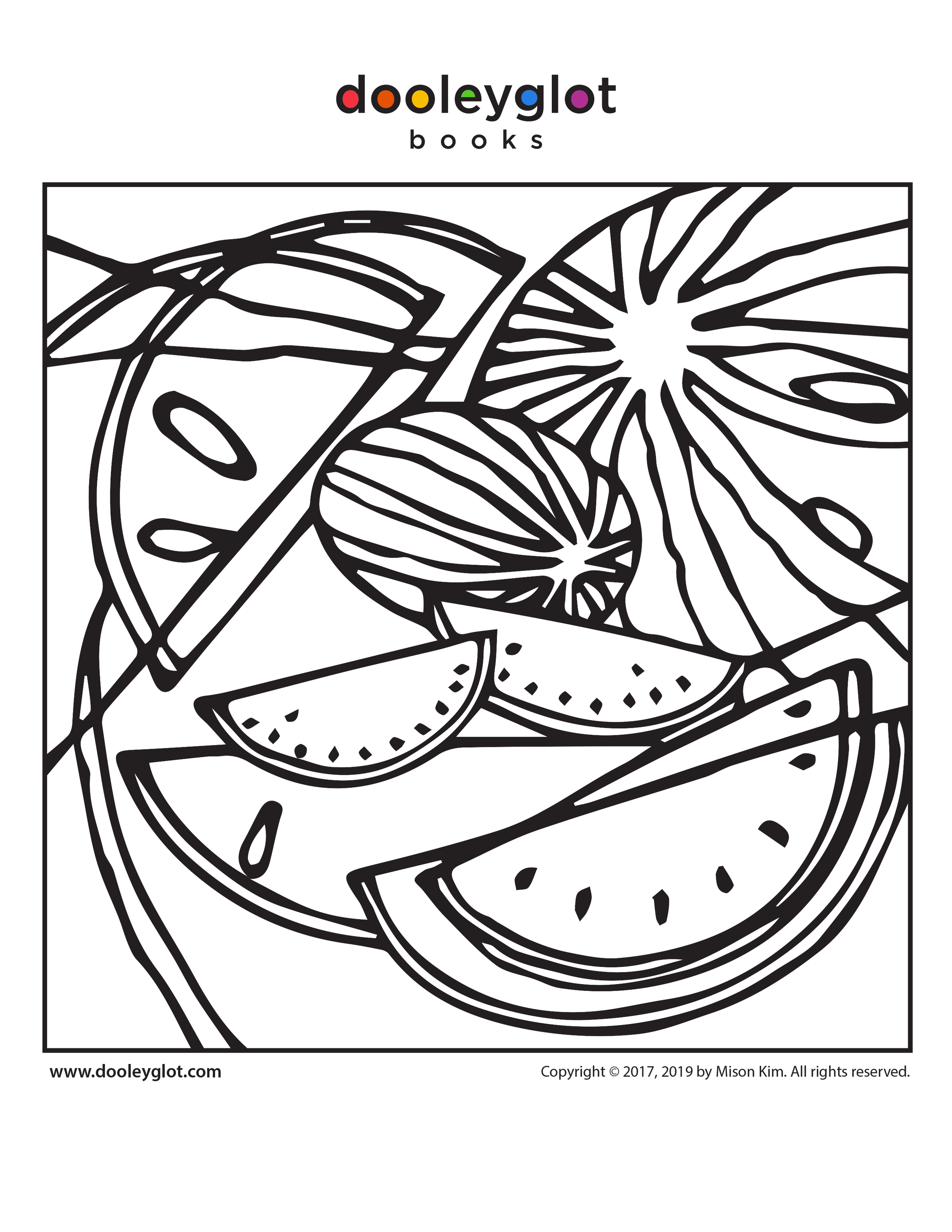 133 Watermelon Coloring Page Ideas for Summer Fun 98