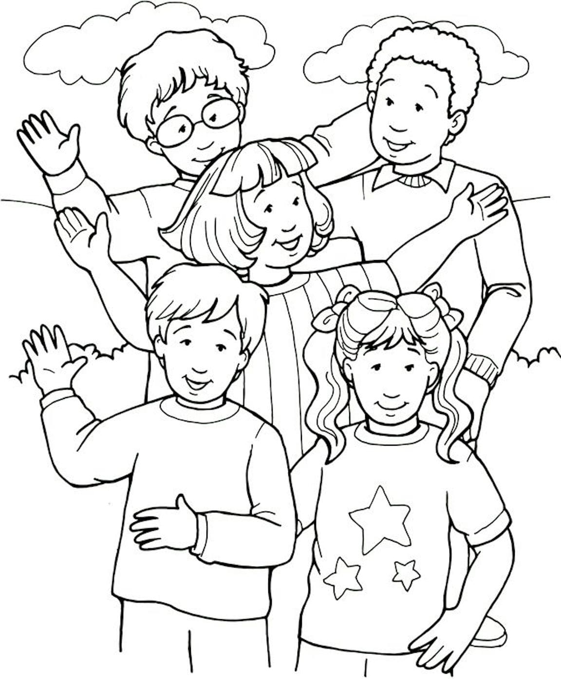 140 People Coloring Pages: Diverse Coloring Adventures 15