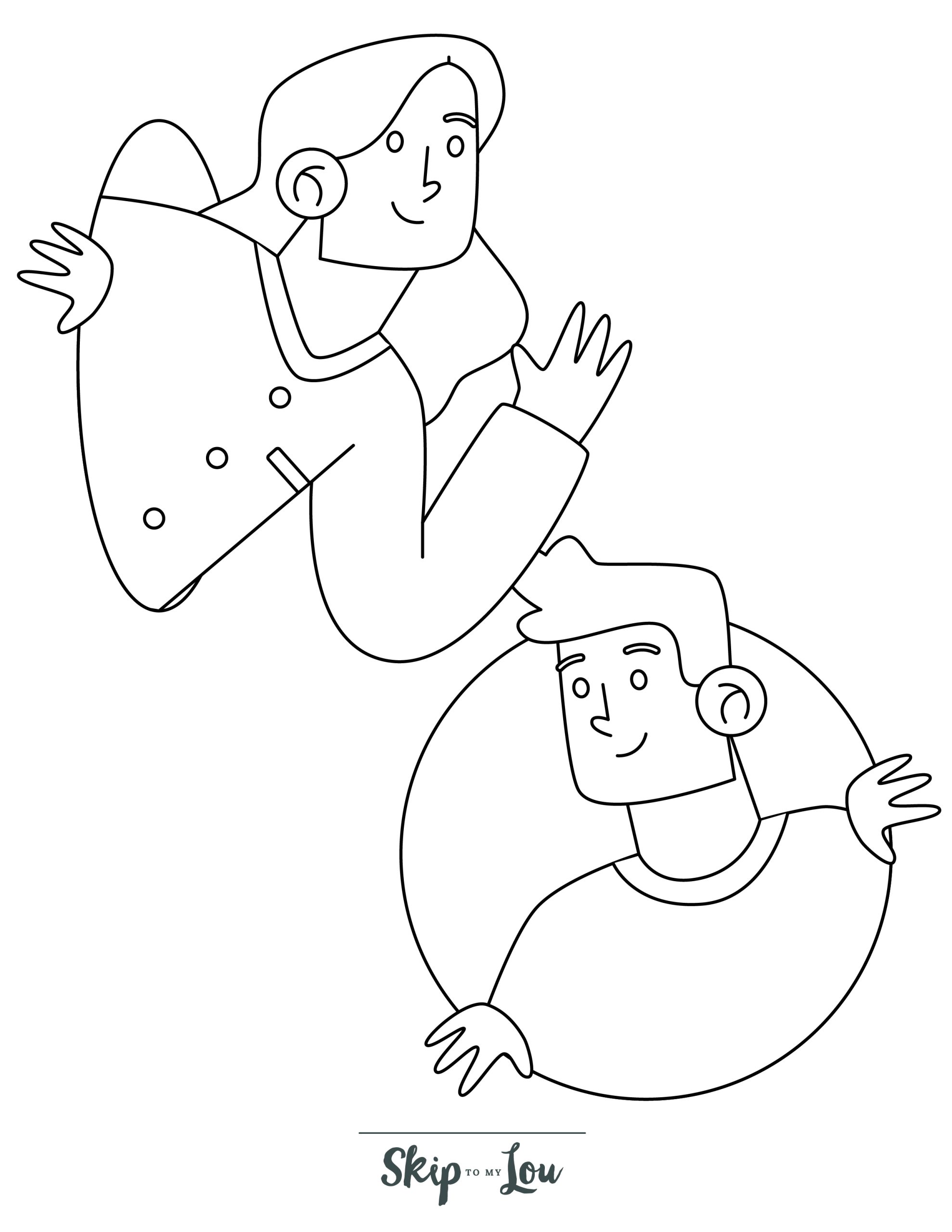 140 People Coloring Pages: Diverse Coloring Adventures 45