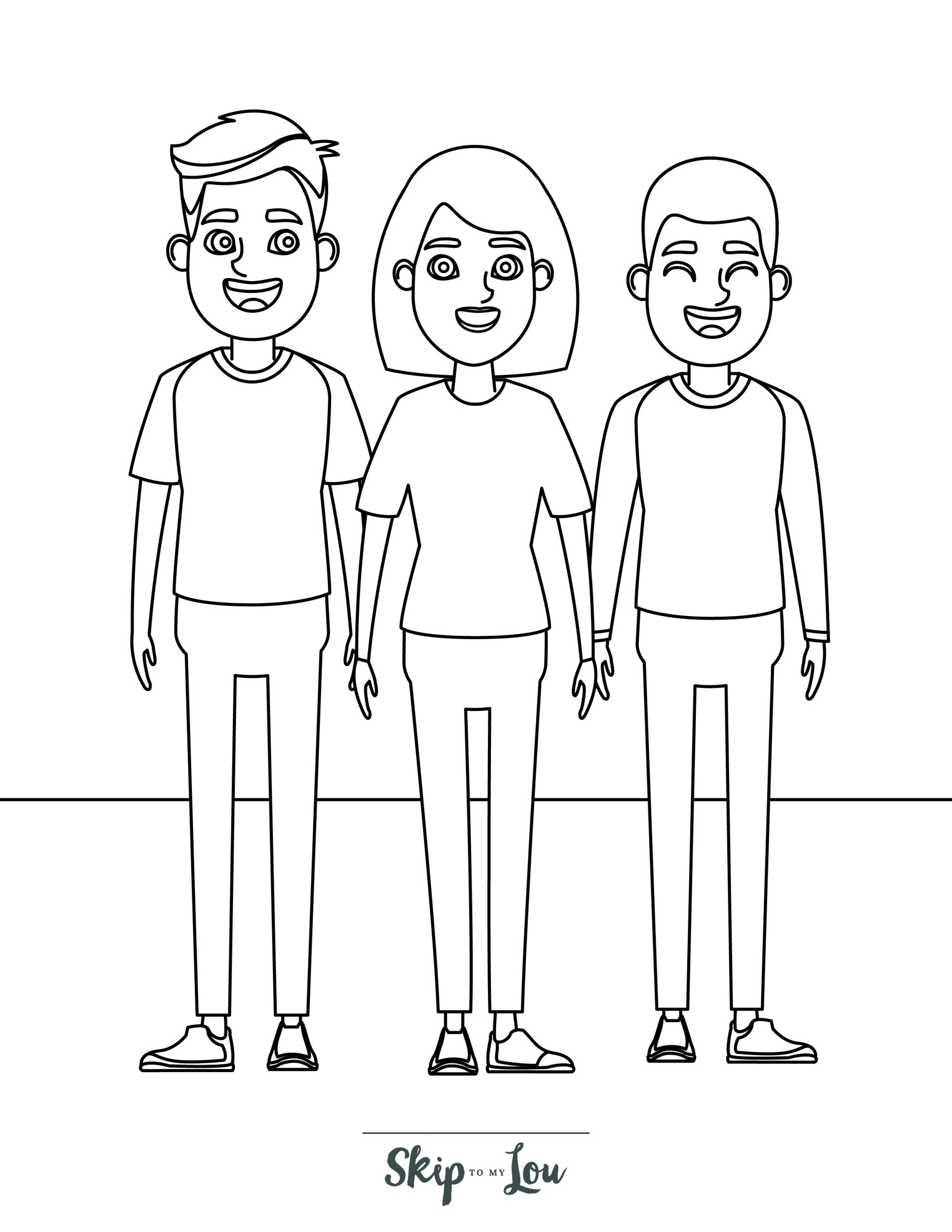 140 People Coloring Pages: Diverse Coloring Adventures 5