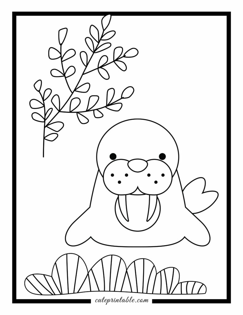 141 Free Walrus Coloring Pages For Kids Printable 114