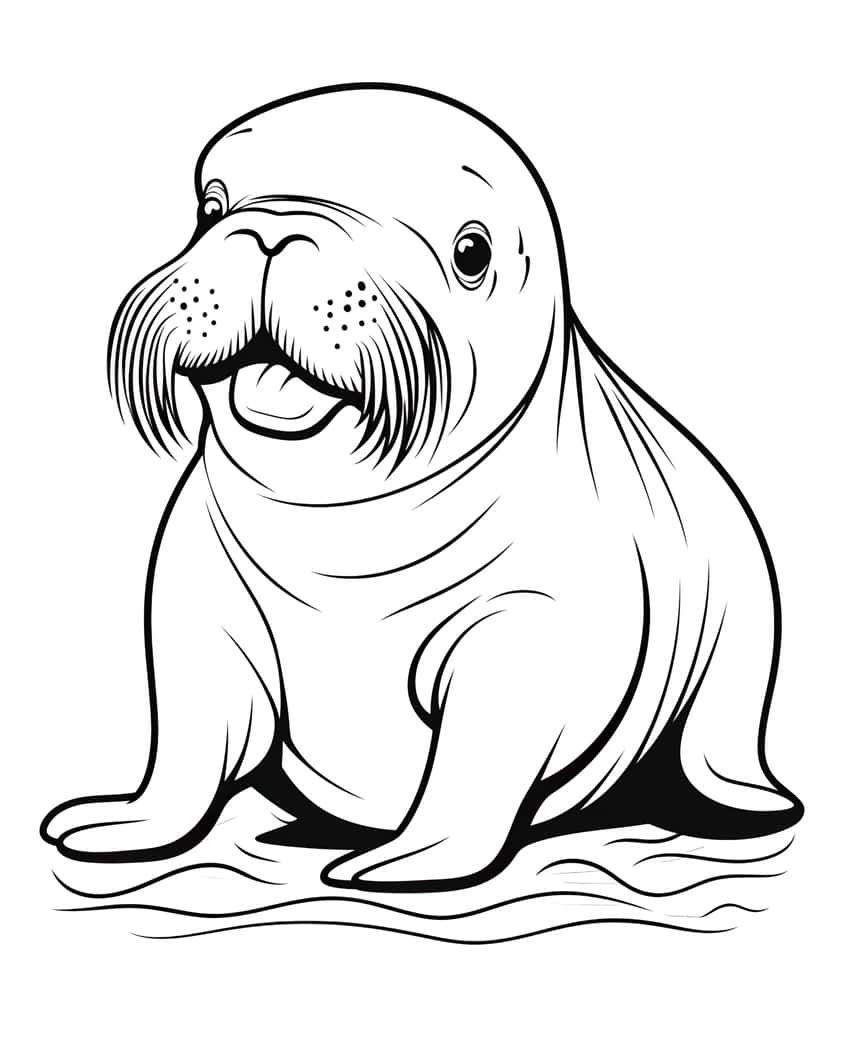 141 Free Walrus Coloring Pages For Kids Printable 23