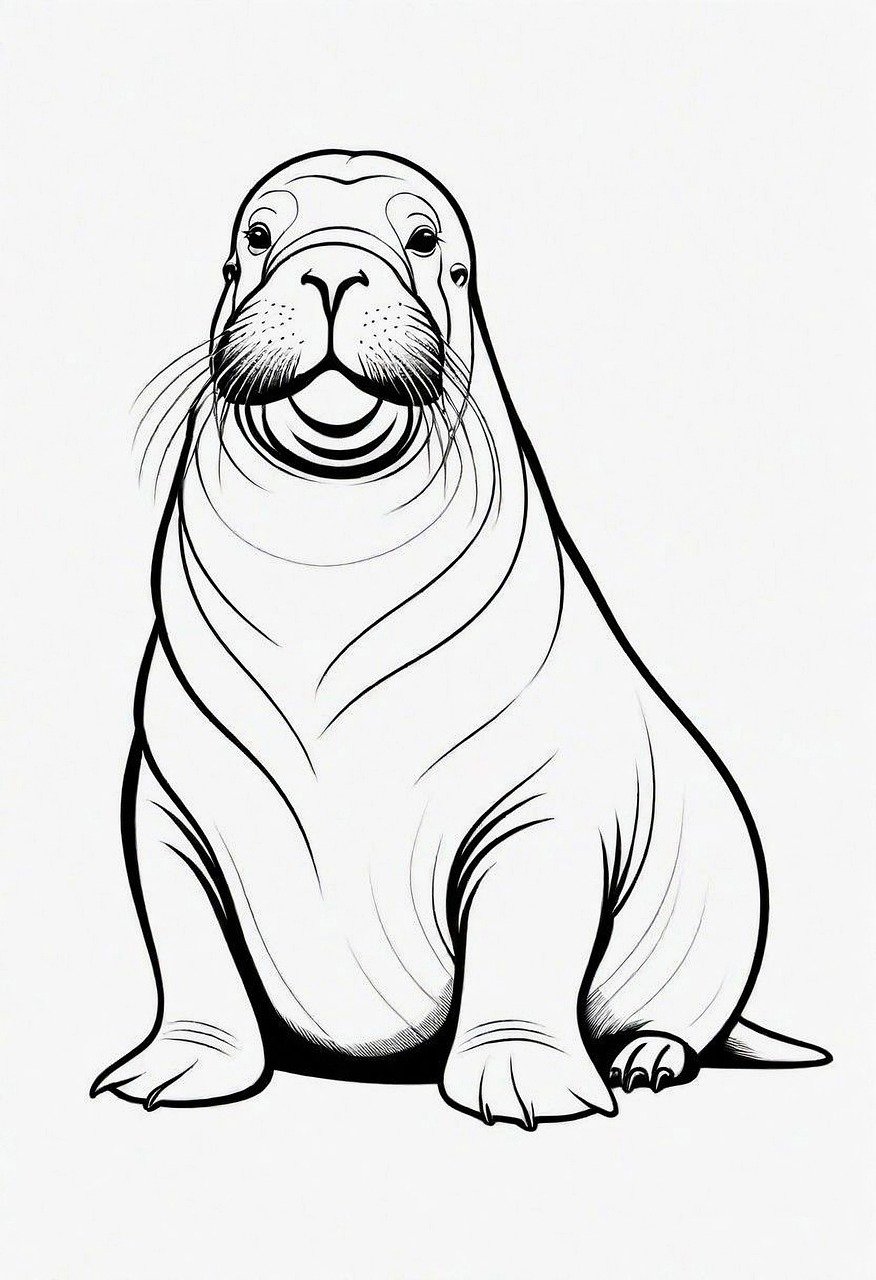 141 Free Walrus Coloring Pages For Kids Printable 68