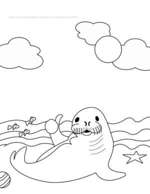 141 Free Walrus Coloring Pages For Kids Printable 9