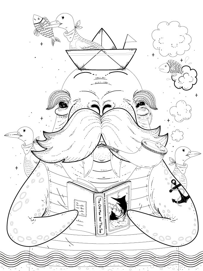 141 Free Walrus Coloring Pages For Kids Printable 95