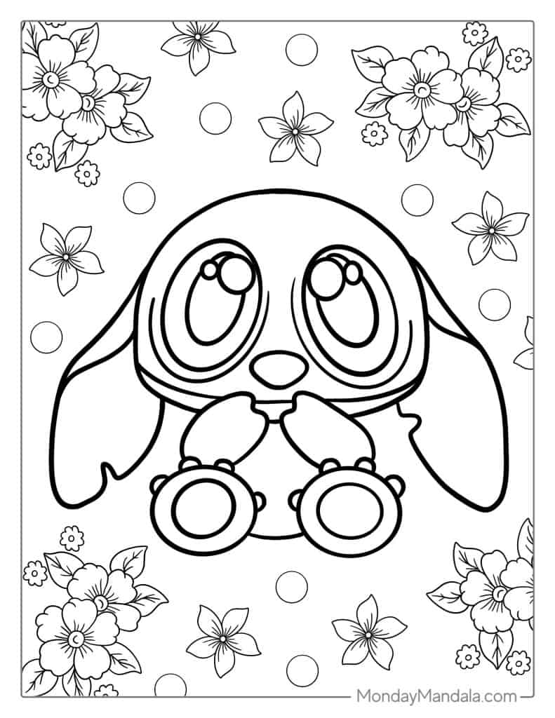 143 Cute Stitch Coloring Pages FREE Printable 11