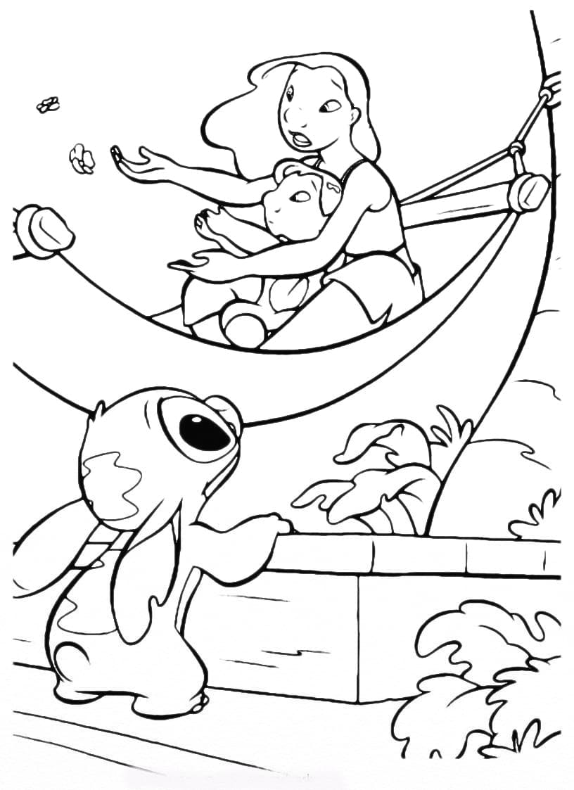 143 Cute Stitch Coloring Pages FREE Printable 115