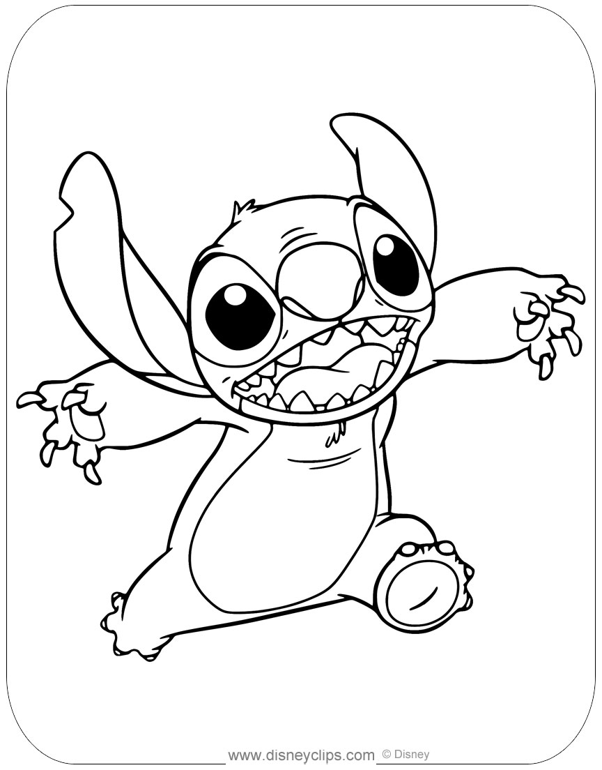 143 Cute Stitch Coloring Pages FREE Printable 14