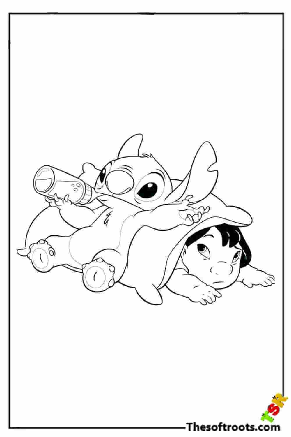 143 Cute Stitch Coloring Pages FREE Printable 16