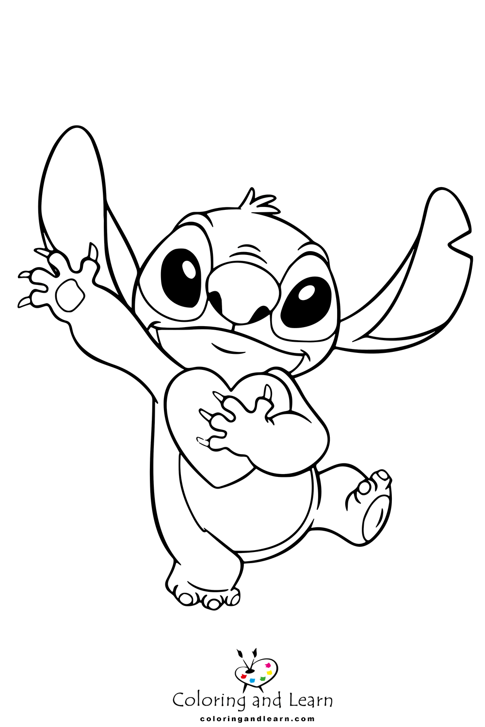 143 Cute Stitch Coloring Pages FREE Printable 2