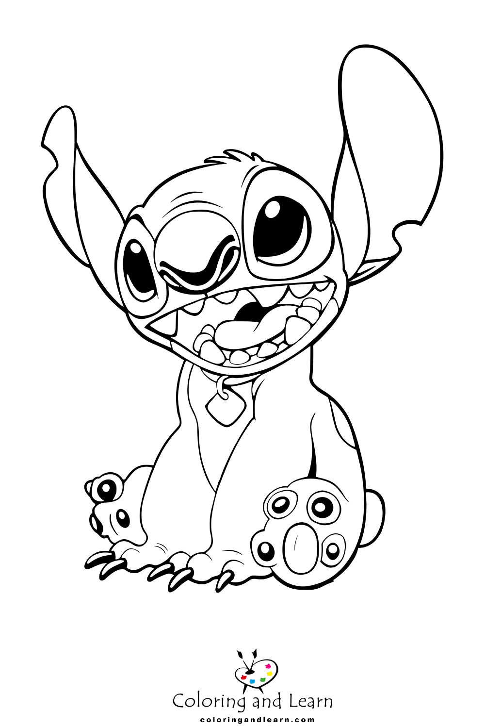 143 Cute Stitch Coloring Pages FREE Printable 22