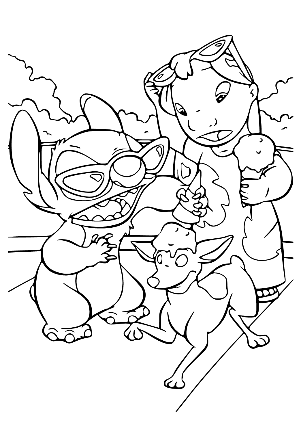 143 Cute Stitch Coloring Pages FREE Printable 41