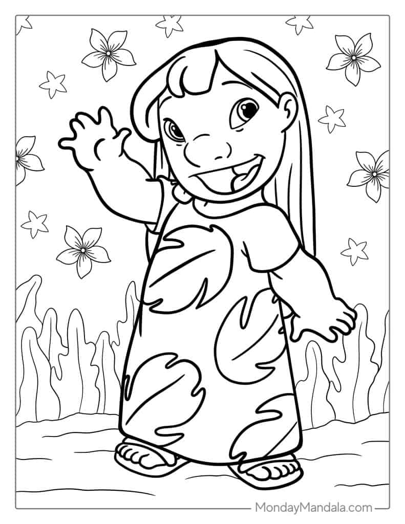 143 Cute Stitch Coloring Pages FREE Printable 52