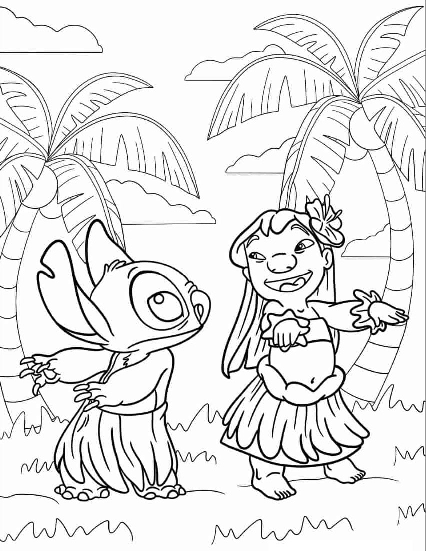 143 Cute Stitch Coloring Pages FREE Printable 63