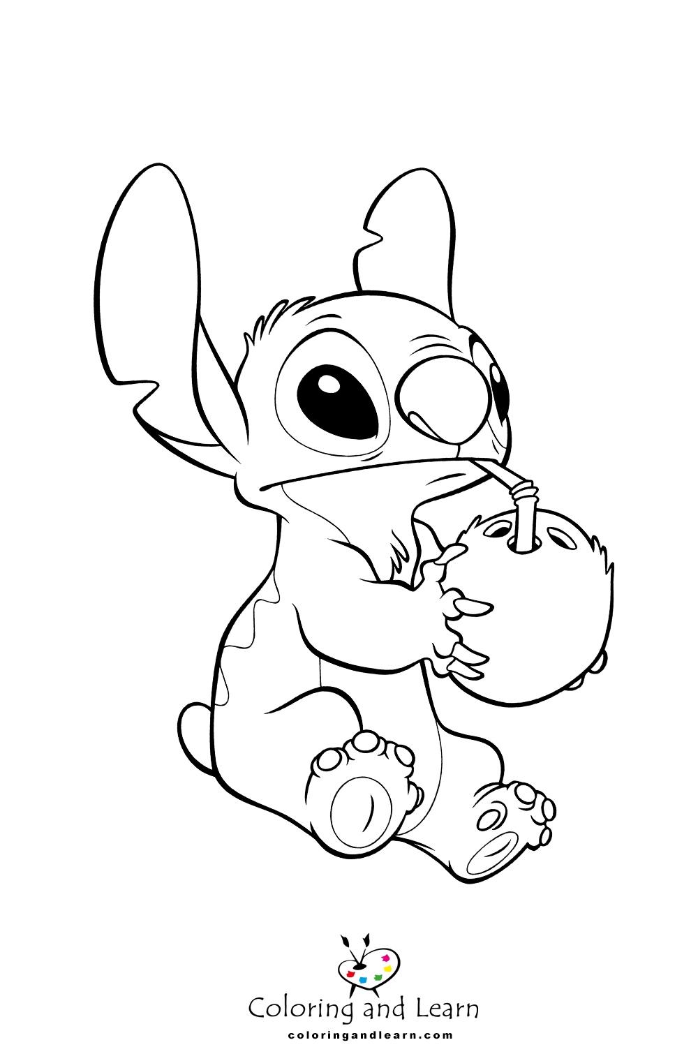 143 Cute Stitch Coloring Pages FREE Printable 9