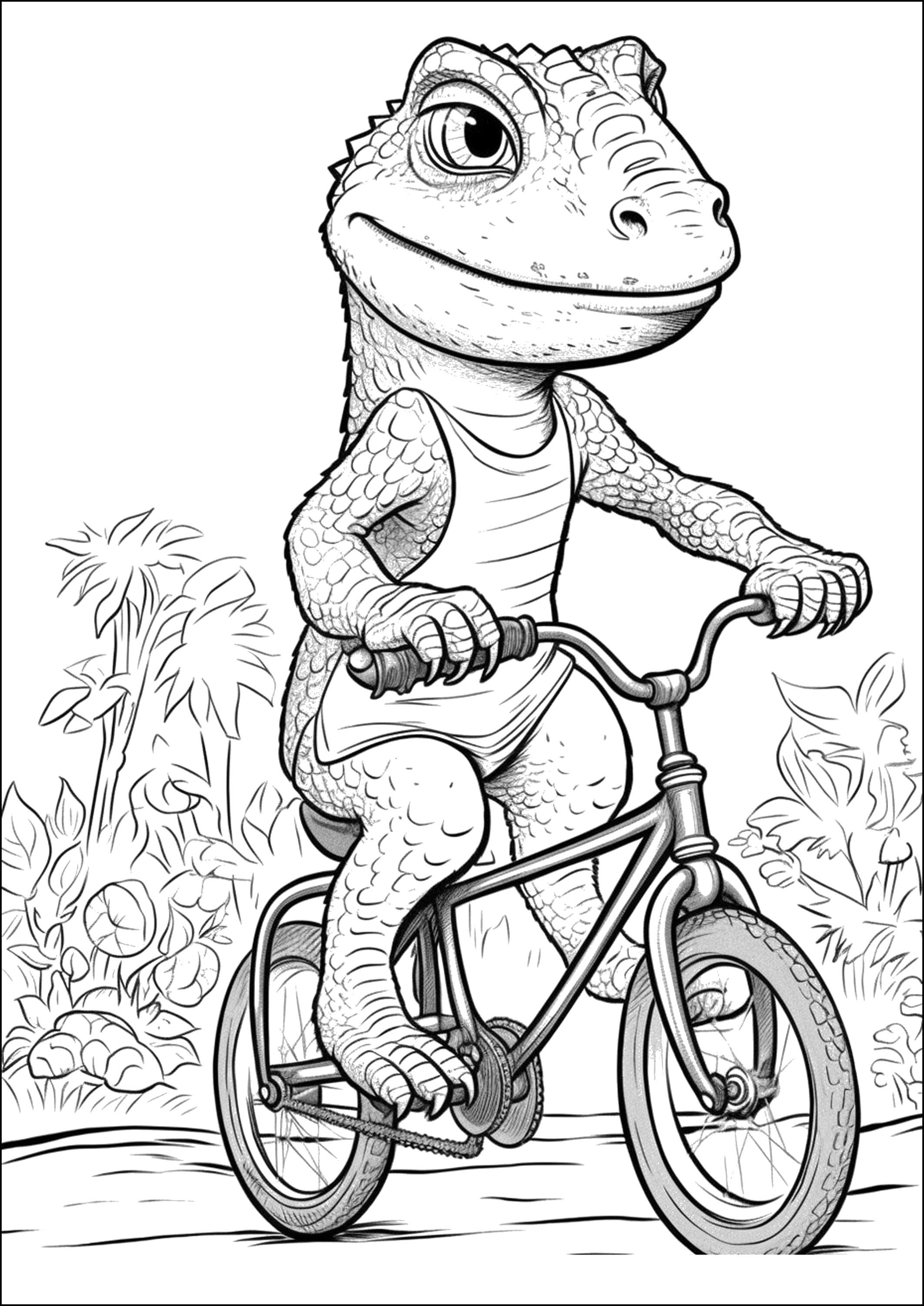 170+ Lizard Coloring Page Designs 114