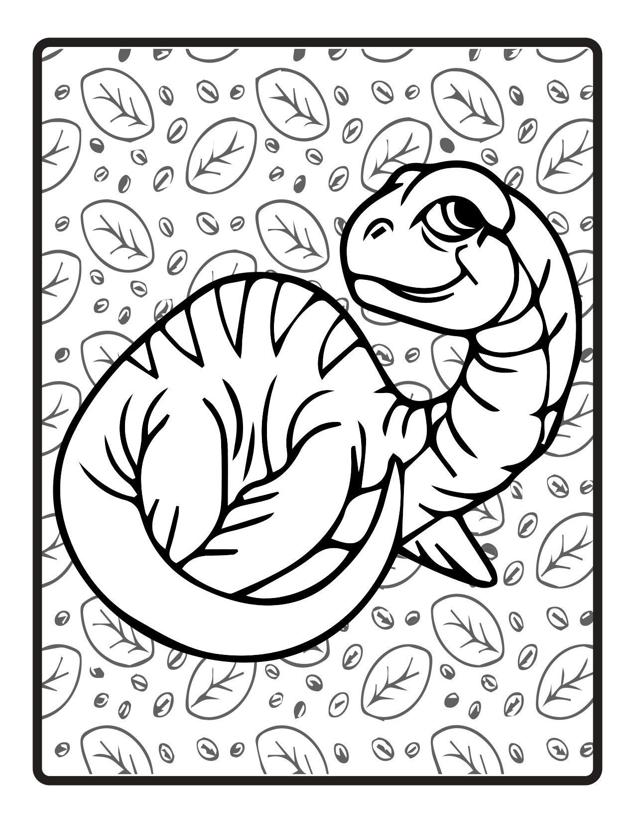 170+ Lizard Coloring Page Designs 153