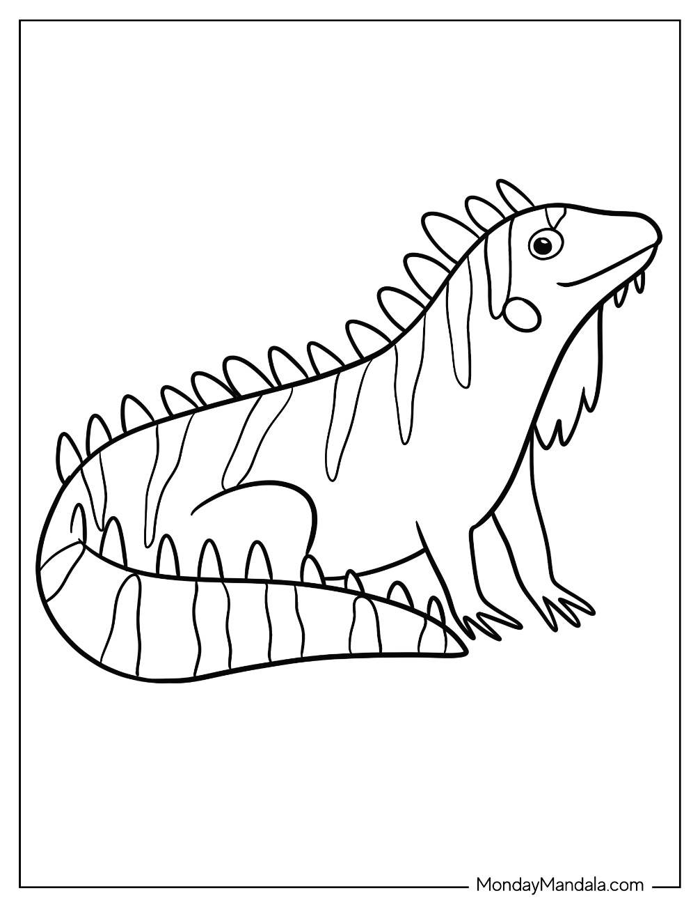 170+ Lizard Coloring Page Designs 23