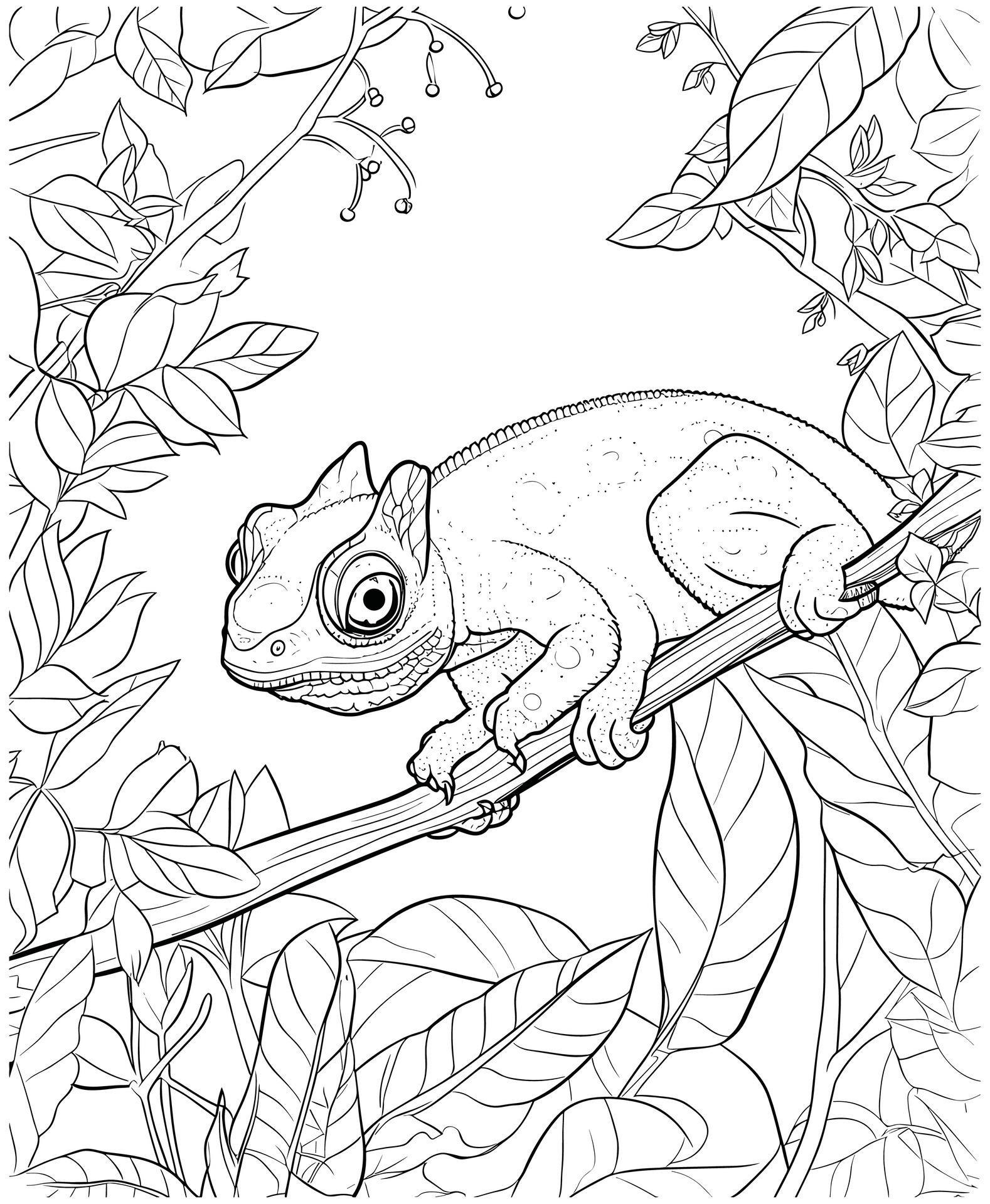 170+ Lizard Coloring Page Designs 25