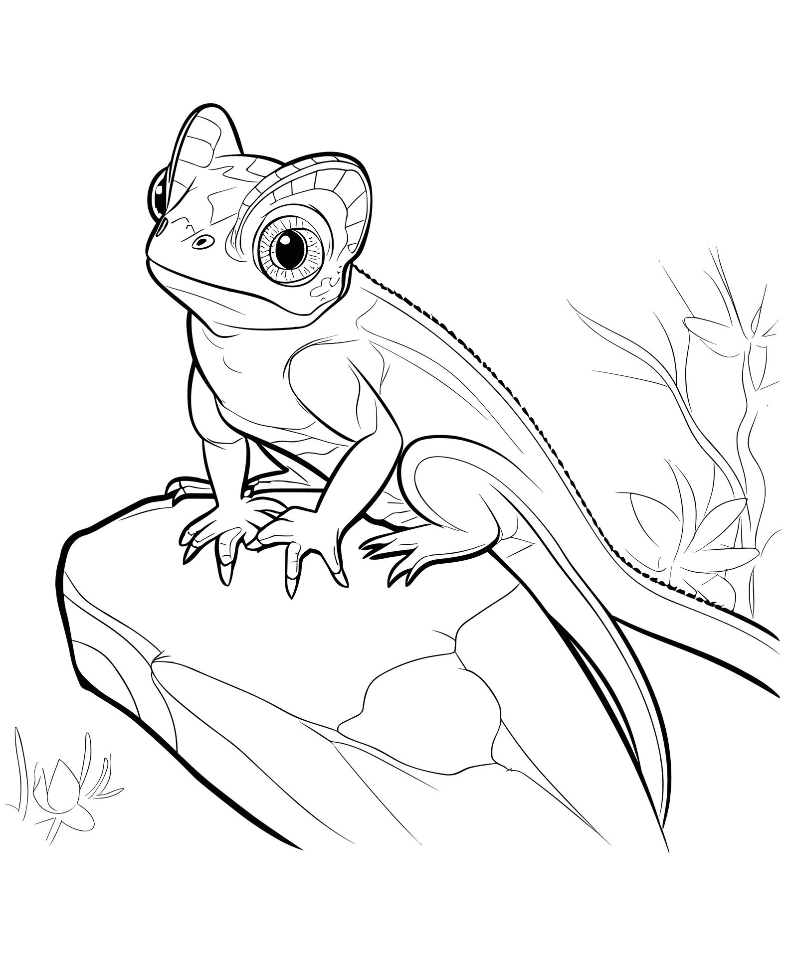 170+ Lizard Coloring Page Designs 30