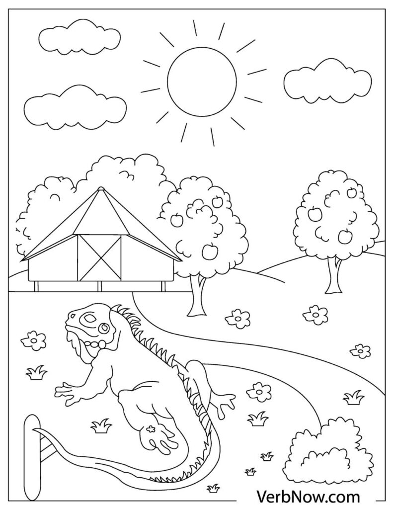 170+ Lizard Coloring Page Designs 36