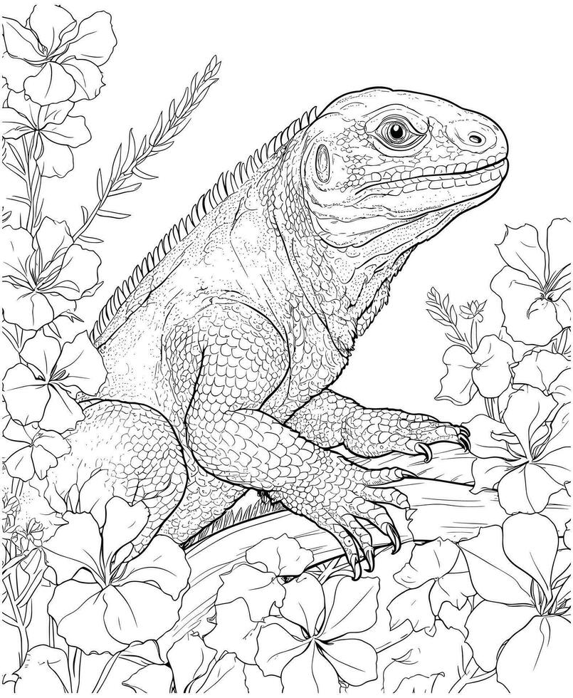 170+ Lizard Coloring Page Designs 40