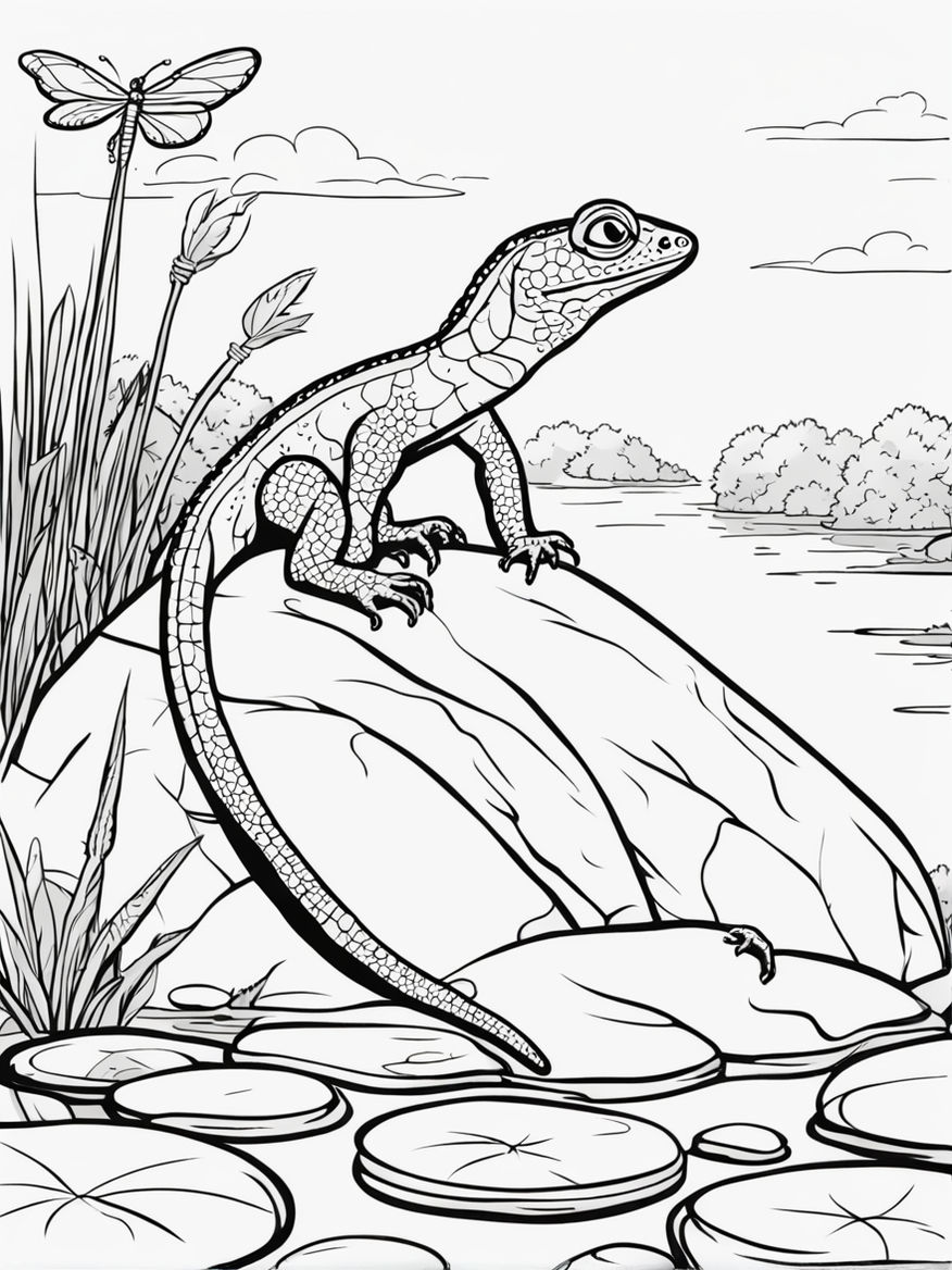 170+ Lizard Coloring Page Designs 50