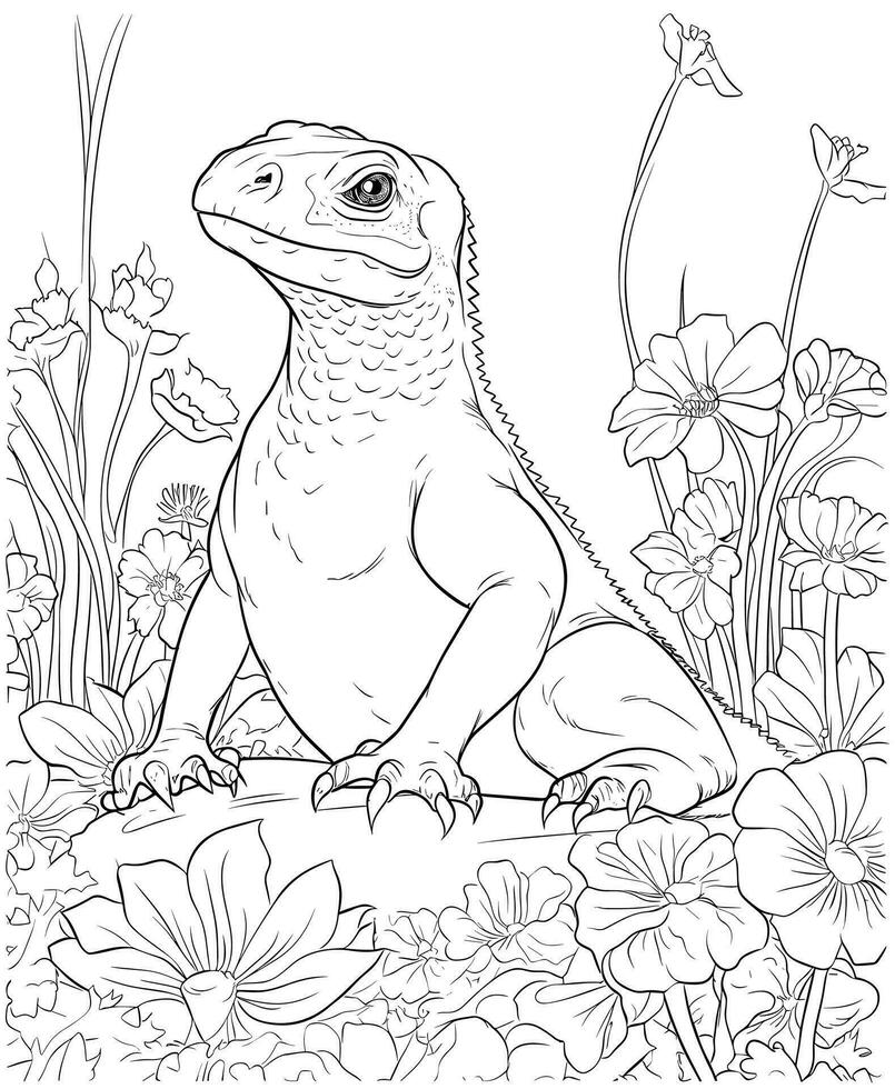 170+ Lizard Coloring Page Designs 73