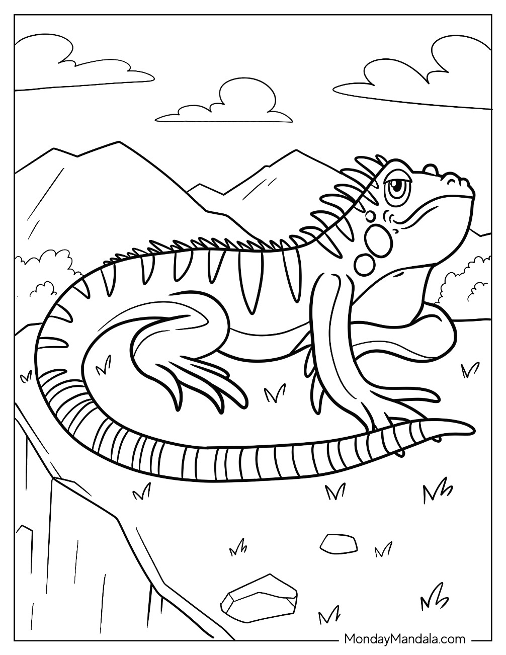 170+ Lizard Coloring Page Designs 89