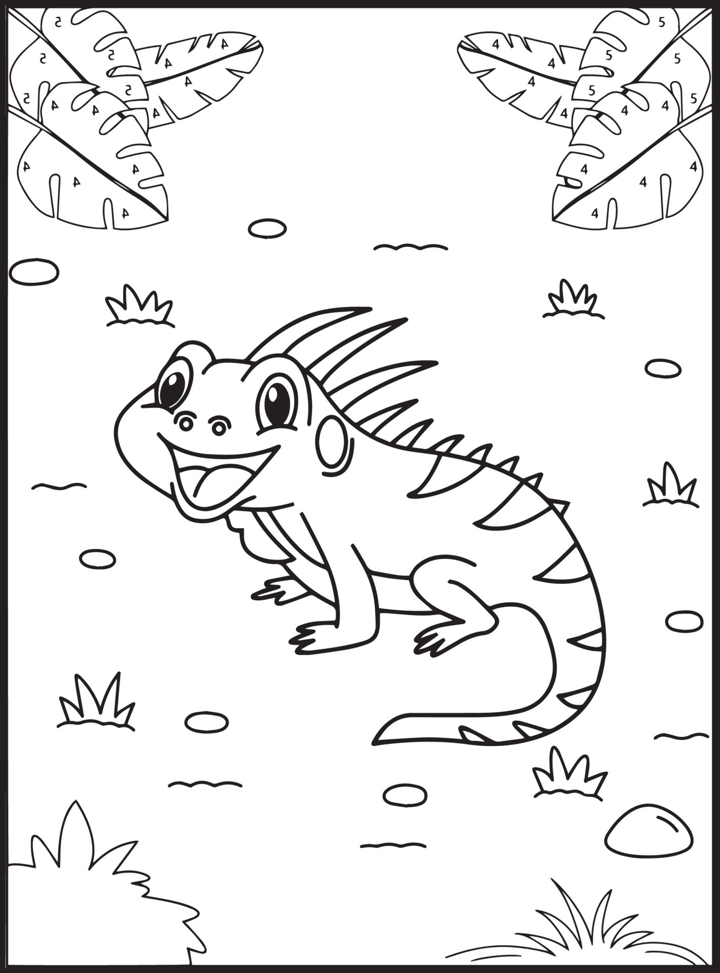 170+ Lizard Coloring Page Designs 99