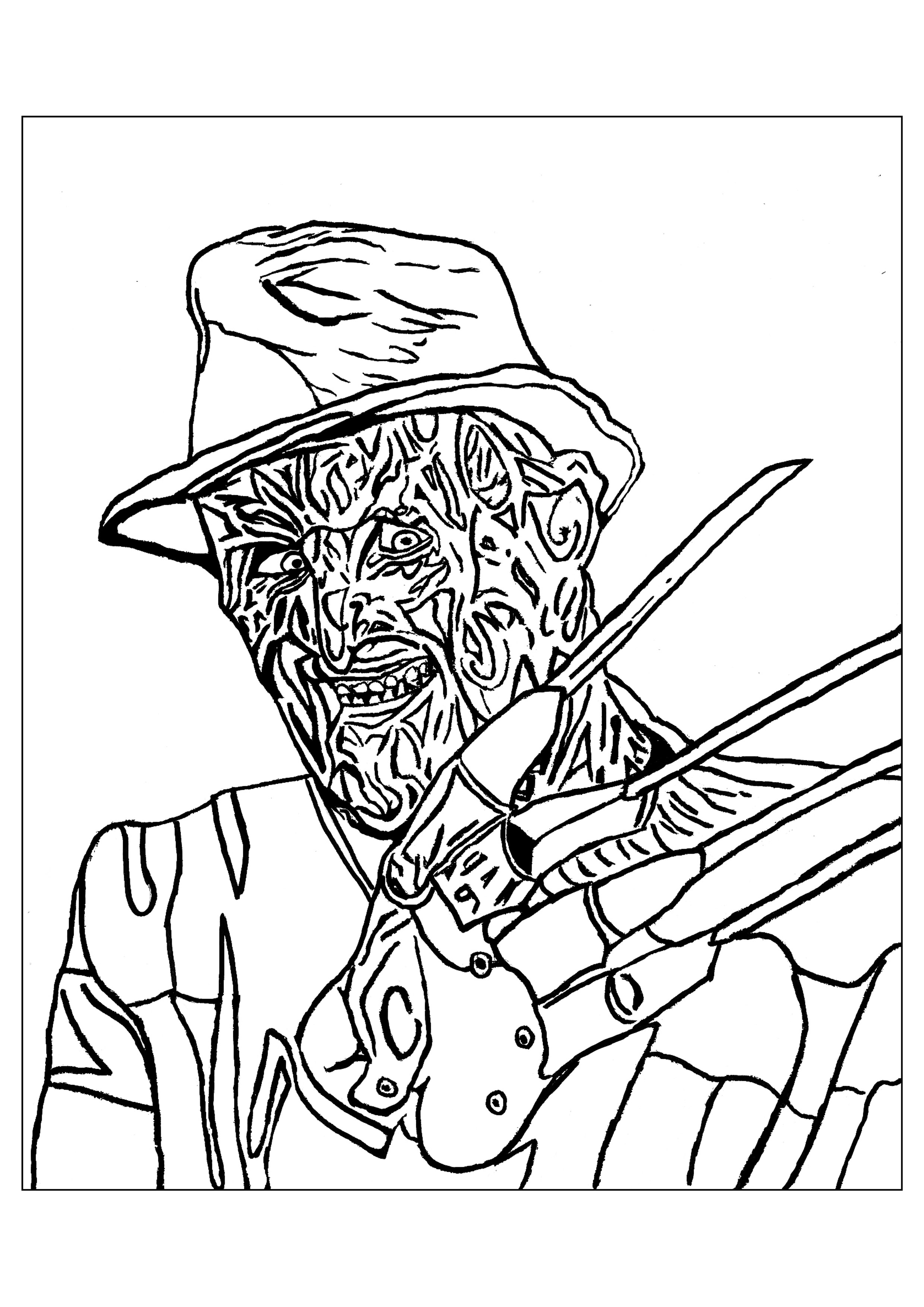 170+ Scary Coloring Pages for Spooky Fun 11