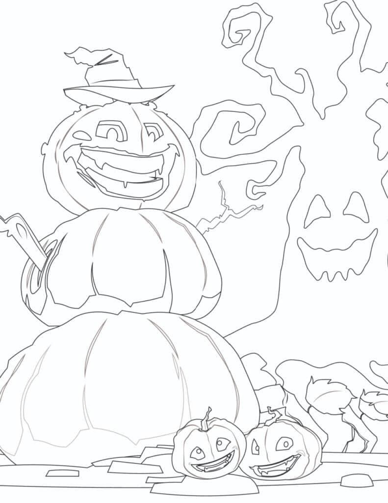 170+ Scary Coloring Pages for Spooky Fun 110